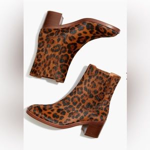 The Autumn High Chelsea Boot in Leopard Calf Hair